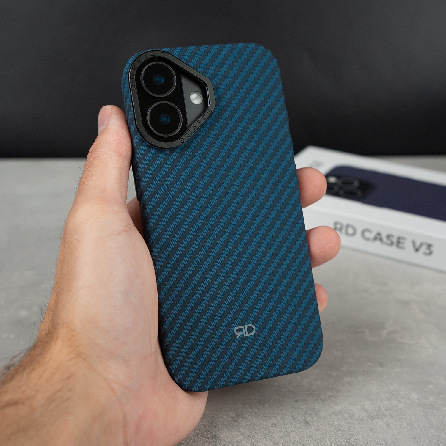 RD Carbon Fiber Case V3 (BLUE)