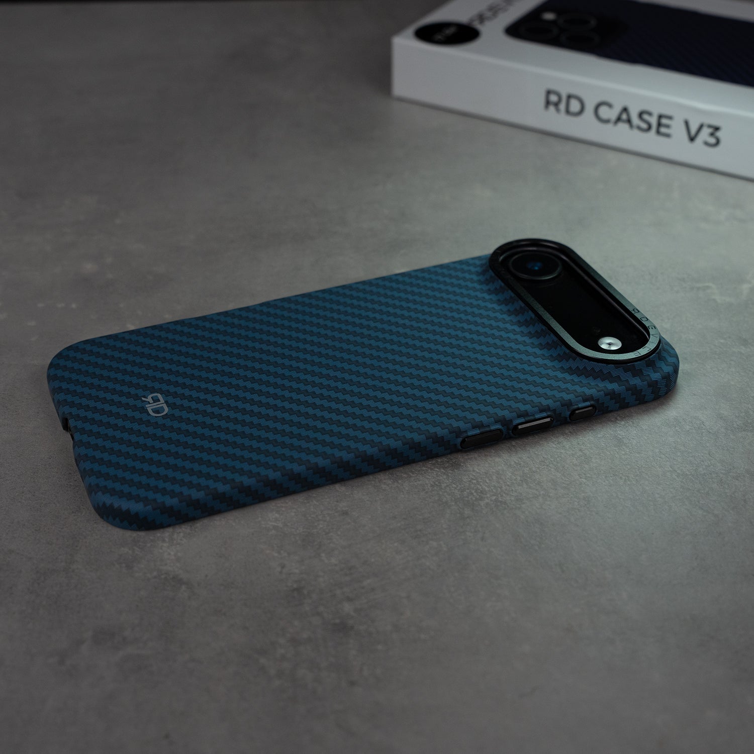 RD Carbon Fiber Case V3 (BLUE)