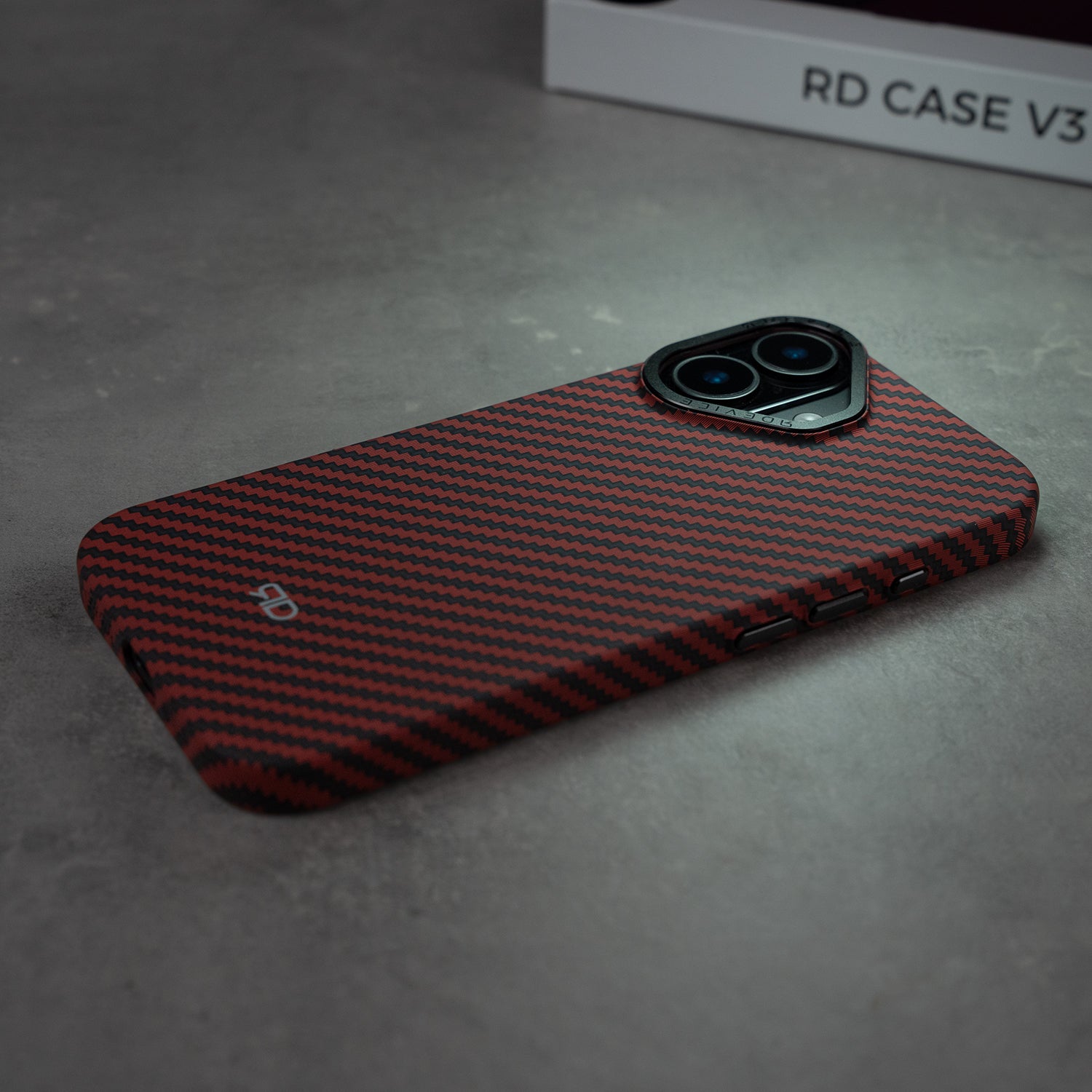 RD Carbon Fiber Case V3 (RED)