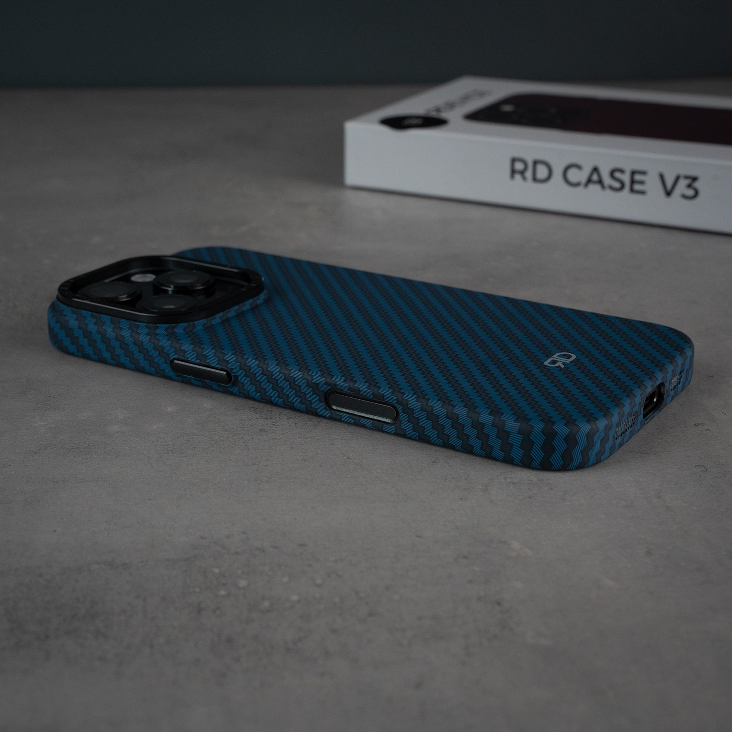 RD Carbon Fiber Case V3 (BLUE)